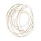 Homeroots 26" Gold Metal Abstract Round Hanging Wall Art Decor 379845 - alternate 5