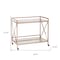 Homeroots Gold Metal And Glass Rolling Bar Cart 402585 - alternate 3