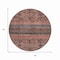 Homeroots 8' Rust Gray And Salmon Round Medallion Washable Indoor Outdoor Area Rug 615910 - alternate 6