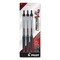 Pilot Precise V5RT Roller Ball Pen, Retractable, Extra-Fine 0.5 mm, Black Ink, Black/Silver Barrel, 3PK 26052 - alternate 1