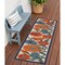 Homeroots 6' Ivory Blue And Orange Floral Indoor Outdoor Runner Rug 545026 - alternate 6