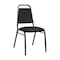 Flash Furniture HERCULES Series Trapezoidal Back Stacking Banquet Chair in Black Fabric - Black Frame FD-BHF-2-BK-BK-GG - alternate 1