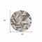 Homeroots 8' Brown Round Geometric Washable Indoor Outdoor Area Rug 608042 - alternate 7