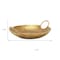 Homeroots 10in Gold Cast Iron Handmade Round Trinket Tray With Handles 634802 - alternate 9