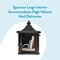 Architectural Mailboxes Hamilton Premium Post-Mount Security Mailbox, Black HM200BAM - alternate 7