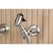 Kingston Brass Two-Handle Wall Mount Bridge Kitchen Faucet with Brass Sprayer, Brushed Nickel KS2448PLBS - alternate 5
