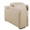 Homeroots 104" Beige Top Grain Leather Reclining Metal USB Sofa 720435 - alternate 9