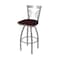 Holland Bar Stool Co 820 Catalina Stainless Steel 36in Swivel Bar Stool with Canter Bordeaux Seat 82036SS005 - alternate 1