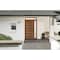 Vdomdoors Front Exterior Prehung Metal-Plastic Door, Manux 8415 Walnut, Side and Top Sidelite Transom, Office MANUX8415EXD-WLN-W32+14xH80+14-LH - alternate 1