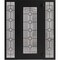 Vdomdoors Aluminum Door Iron 1688 Black Entry Steel Metal Classic Painted 60 x 80 (12+36+12 x 80)-Left Inswin IRON1688EXD-BLK-W12+36+12xH80-LH-I - alternate 3