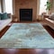Homeroots 8' X 10' Taupe And Sky Blue Abstract Washable Indoor Outdoor Area Rug 630666 - alternate 5