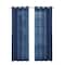 Homeroots Set of Two 84"  Blue Solid Modern Window Panels, 2PK 473387 - alternate 4