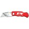Performance Tool Red Compact Folding Lock Back Utility Knife W2600 - alternate 1