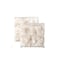 Homeroots Set Of Two 17" X 17" Gradient Tan Faux Fur Dining Chair Pad 476611 - alternate 1