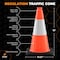 Xpose Safety Traffic Safety Cone, 18 in, PVC, 6 in Reflective Collar, DOT Approved, Orange OTC18-6-1-X - alternate 7