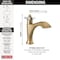 Delta Dorval: Single Handle Bathroom Faucet 557-GSLPU-DST - alternate 3