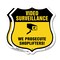 Signmission Video Surveillance Shield Sign We Prosec, 18 inch X 18 inch, Plastic Sign, 2PK SHI-P-2PACK-18-471 - alternate 1