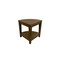 Homeroots Curvilinear Dark Brown Teak 18" Corner Shower Bench With Shelf 383308 - alternate 8