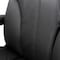 Elama High Back Adjustable Faux Leather Office Chair in Black and Black Base ELM-F-015 - alternate 4