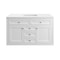 James Martin Vanities Chicago 48 in. Single Vanity, Glossy White, w/ 3 CM White Zeus Silestone Top 503-V48-GW-3WZ - alternate 1