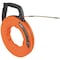 Klein Tools Multi-Groove Fiberglass Fish Tape with Spiral Steel Leader, 100-Foot 56380 - alternate 1