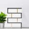 Homeroots Gold And Gray Four Tier Bookcase 482698 - alternate 4