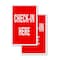 Signmission Check-in Here, Vinyl Decals Only 24 Inch x 36 Inch, Vinyl Decal, 2PK DSB-2436-2PACK-Check-in Here - alternate 1