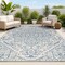 Jonathan Y Estrella Bohemian Medallion Textured Weave Navy/Gray 4 ft. x 6 ft. Indoor/Outdoor Area Rug SMB105B-4 - alternate 1