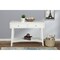 Homeroots 42" White Solid Wood Console Table With Shelves And Drawers 524160 - alternate 5