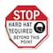 Signmission Stop Hard Hat Required Beyond This, 18 Inch X 18 Inch, Vinyl Decal OC-D-18-121 - alternate 1