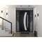 Vdomdoors Steel Door Deux 6500 Black 2 Sidelight Exterior Windows Stainless Inserts Single Modern Painted-W14 DEUX6500EXD-BLK-W14+36+14 x H80-Right-hand Inswing - alternate 4