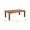 Homeroots 84" Natural Rectangular Solid Wood Dining Table 488700 - alternate 3
