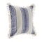 Homeroots Set of Two 18" Blue and Cream Cotton Throw Pillows with Fringe, 2PK 554604 - alternate 5