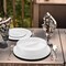 Smarty Had A Party 9" Solid White Disposable Plastic Buffet Plates with Clear Dome Lids, 1000PK 119CS-CASE - alternate 7