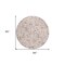 Homeroots 8' Pink Green And Gray Round Floral Washable Indoor Outdoor Area Rug 597838 - alternate 6