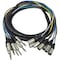 Monoprice 3 Meter (10ft) 8-Channel 1/4inch TRS Male to XLR Male Snake Cable 601297 - alternate 1