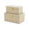 Homeroots Set of Two Beige Solid Wood Box With Lid, 2PK 489362 - alternate 5