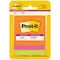 Post-It 3 in. W X 3 in. L Assorted Sticky Notes 3 pad, PK3 3321-SSAU - alternate 1