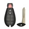 Aks Keys 2008 - 2020 Chrysler Dodge Jeep Remote Fobik Key Shell Case 3 Buttons for FCC# IYZ-C01C RS-DODGE-08 - alternate 1