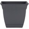 Hc Companies Eclipse 8'' x 8'' x 7'' Resin Warm Gray Planter ECP08000A42 - alternate 1