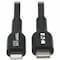 Eaton EATON USB-C To Lightning Sync/charge Cable M/m, Mfi Certified, Black, 2 M 6.6 Ft. M102-02M-BK - alternate 1