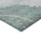 Homeroots 8' Teal Blue And Aqua Round Abstract Washable Indoor Outdoor Area Rug 611389 - alternate 8