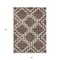 Homeroots 8' X 10' Brown And Ivory Geometric Washable Indoor Outdoor Area Rug 593759 - alternate 8