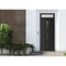 Vdomdoors Front Exterior Prehung Metal-Plastic Door Frosted Glass / MANUX 8112 Matte Black / Office Commercia MANUX8112EXD-BLK-W32xH80+14-RH-I - alternate 1