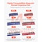 Vevor Magnetic Socket Organizer Set 6PCS Socket Trays Blue & Red for Metric SAE, 6PK QJ7333-6pc - alternate 6