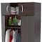 Homeroots 32" Espresso Melamine Mirrored Combo Dresser 249833 - alternate 7