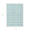 Homeroots 3' X 5' Aqua And Ivory Plaid Washable Indoor Outdoor Area Rug 595451 - alternate 7