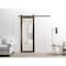 Sartodoors Sturdy Barn Door Frosted Tempered Glass Planum 2113 Black 24x96 Solid Core Modern Interior PLANUM2113BD-B-CA-24 x 96 - alternate 5