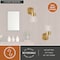 Vaxcel Harper 5 in W 1-Light Gold Brass Mid-Century Modern Bathroom Vanity Light Wall Fixture W0472R - alternate 8