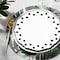Smarty Had A Party 7.5" White with Black Dots Round Blossom Disposable Plastic Salad Plates (120 Plates), 120PK 987-B-CASE - alternate 8